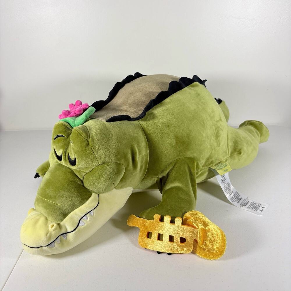 Disney Parks Louis Crocodile Tiana's Bayou Adventure large 24" Cuddleez Plush